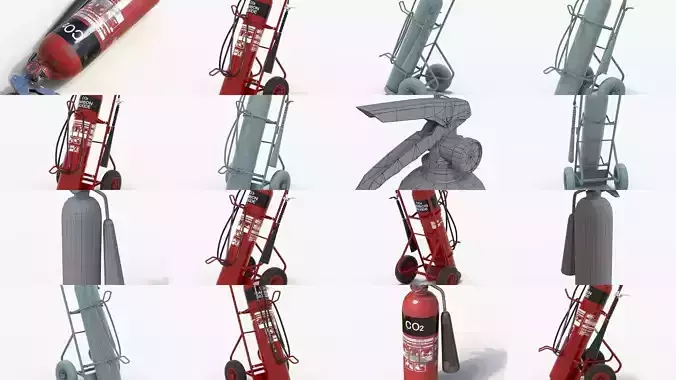 Fire extinguishers 3D Model Collection