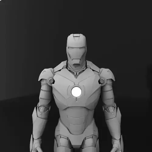 Iron Man MK 3 3d model Low-poly 3D model
