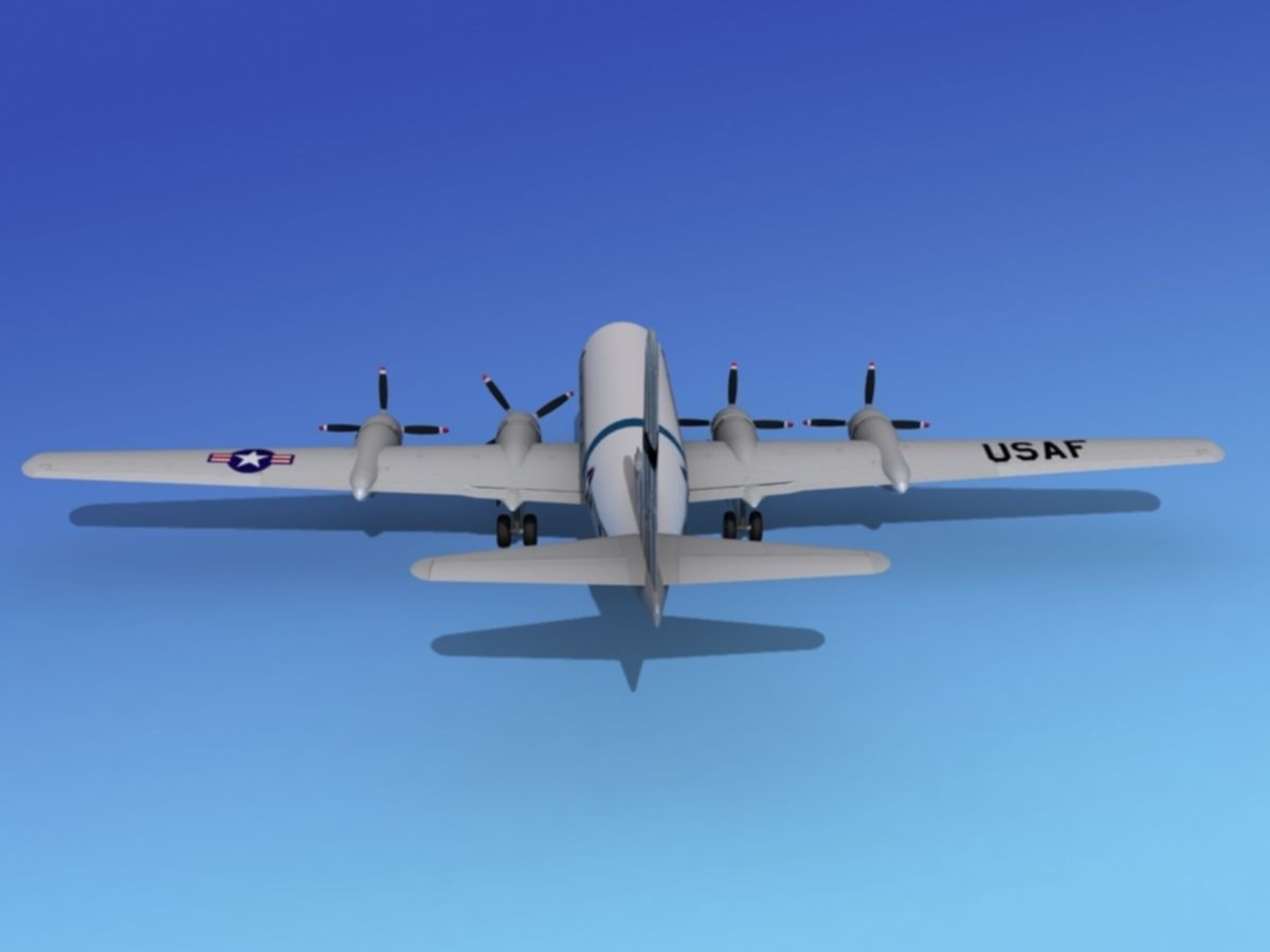 Boeing C-97 Stratofreighter V04 3D model_5