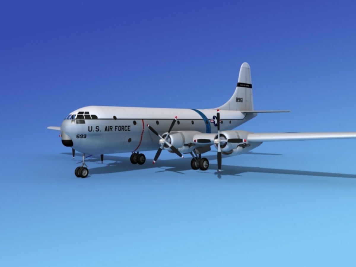 Boeing C-97 Stratofreighter V04 3D model_1