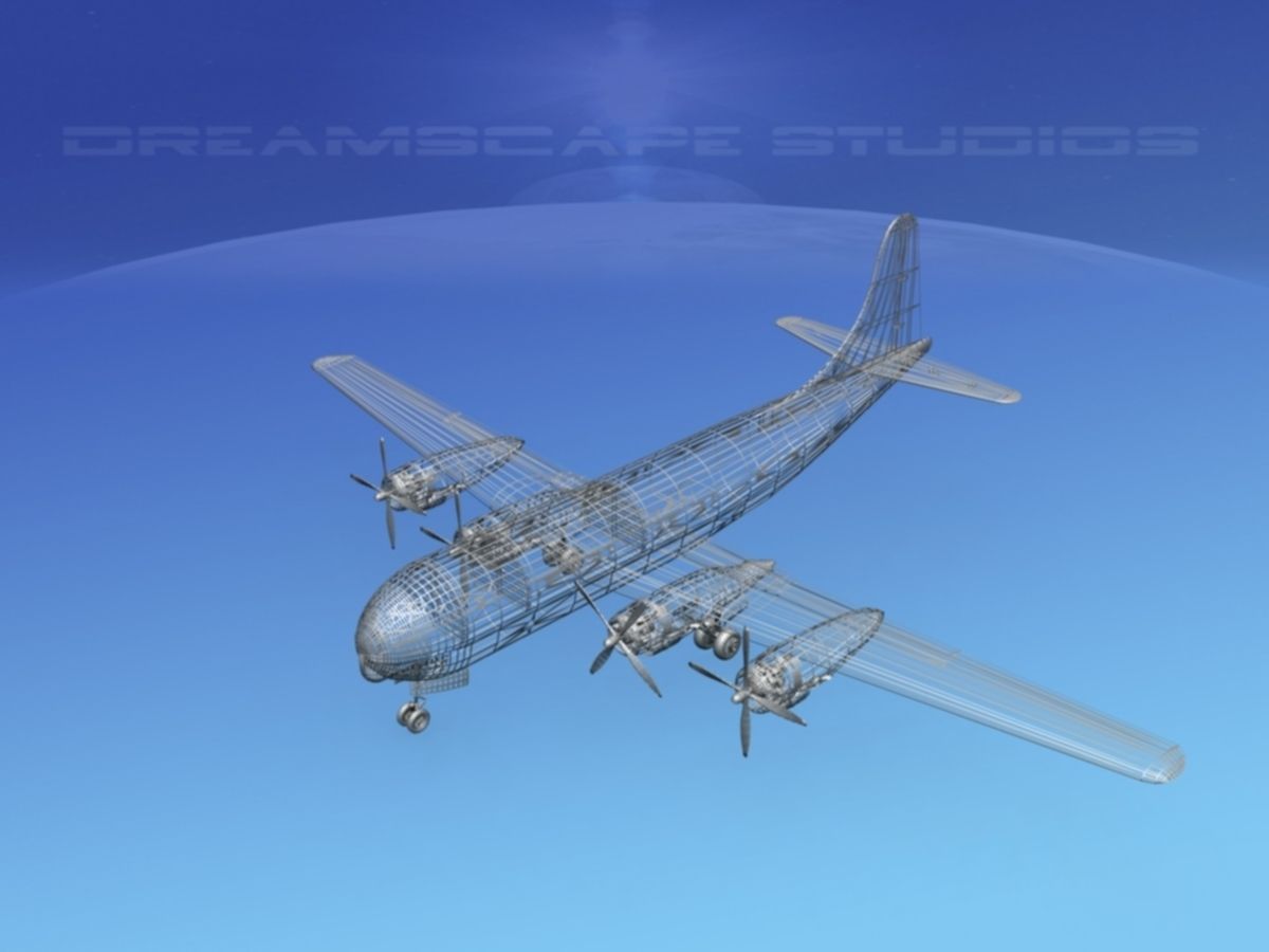 Boeing C-97 Stratofreighter V04 3D model_15