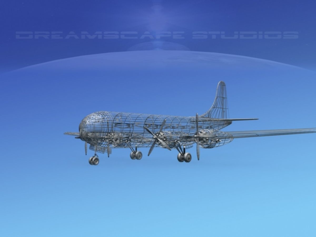 Boeing C-97 Stratofreighter V04 3D model_11