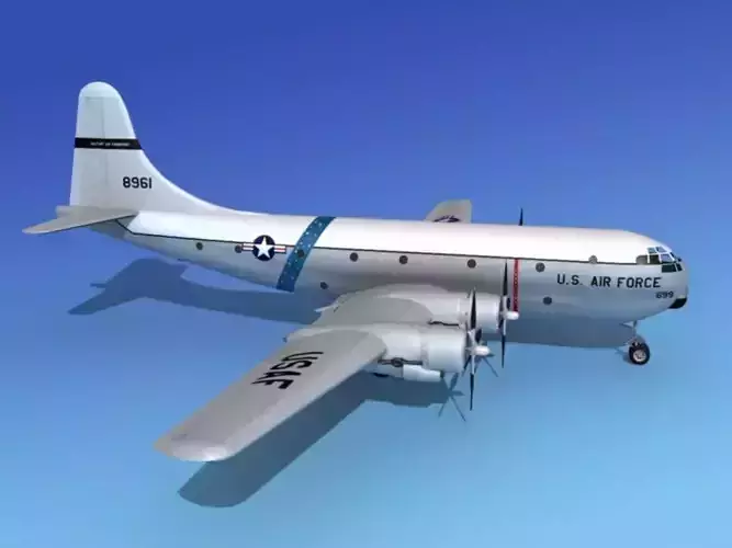 Boeing C-97 Stratofreighter V04 3D model