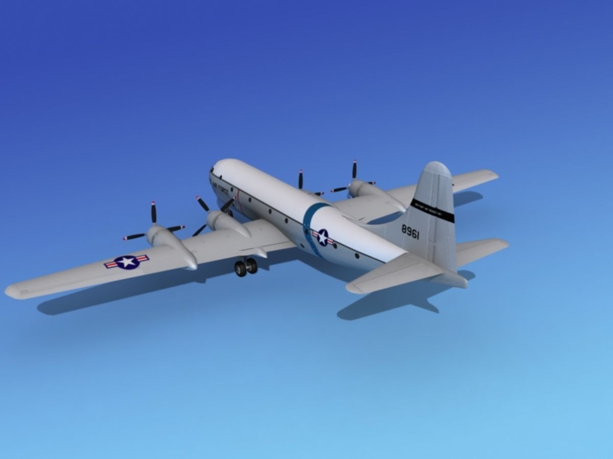 Boeing C-97 Stratofreighter V04 3D model_7