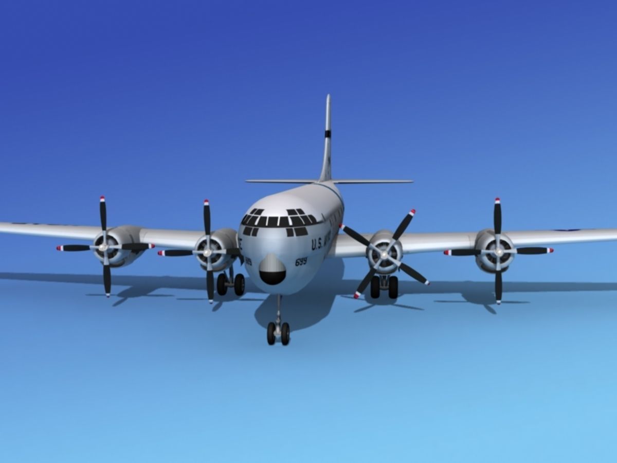 Boeing C-97 Stratofreighter V04 3D model_3