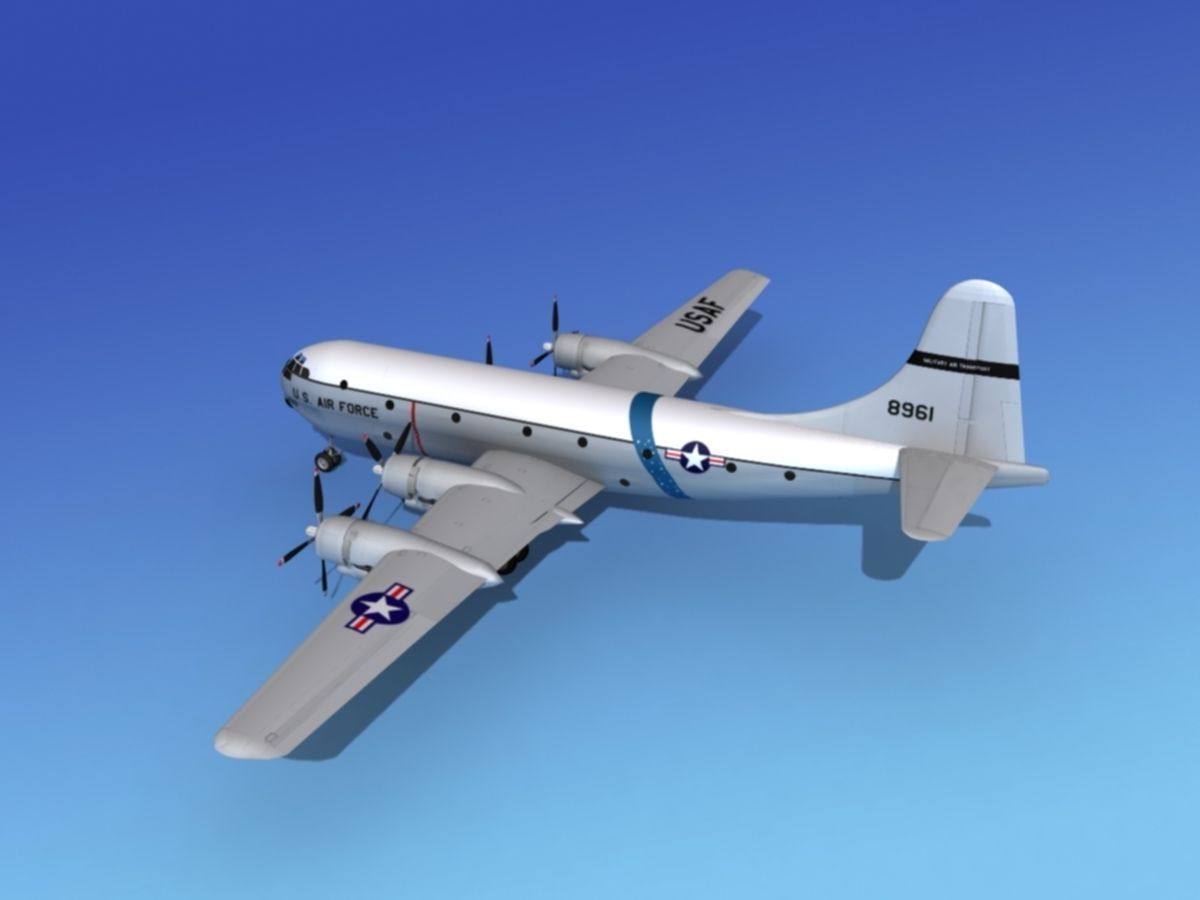 Boeing C-97 Stratofreighter V04 3D model_8