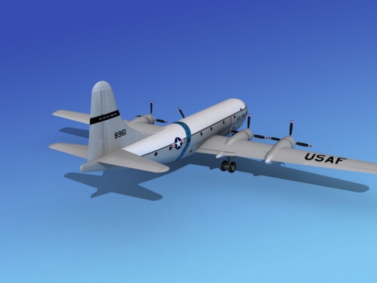 Boeing C-97 Stratofreighter V04 3D model_6