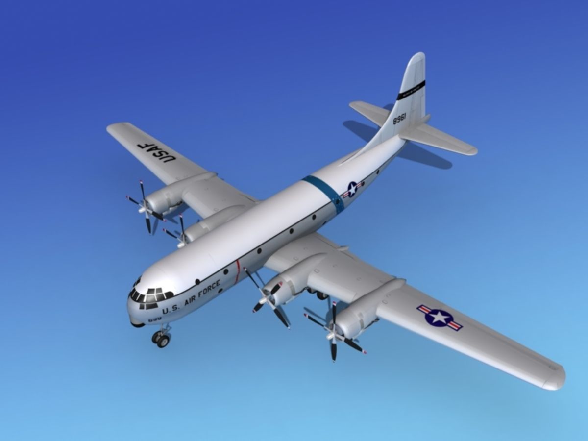 Boeing C-97 Stratofreighter V04 3D model_10