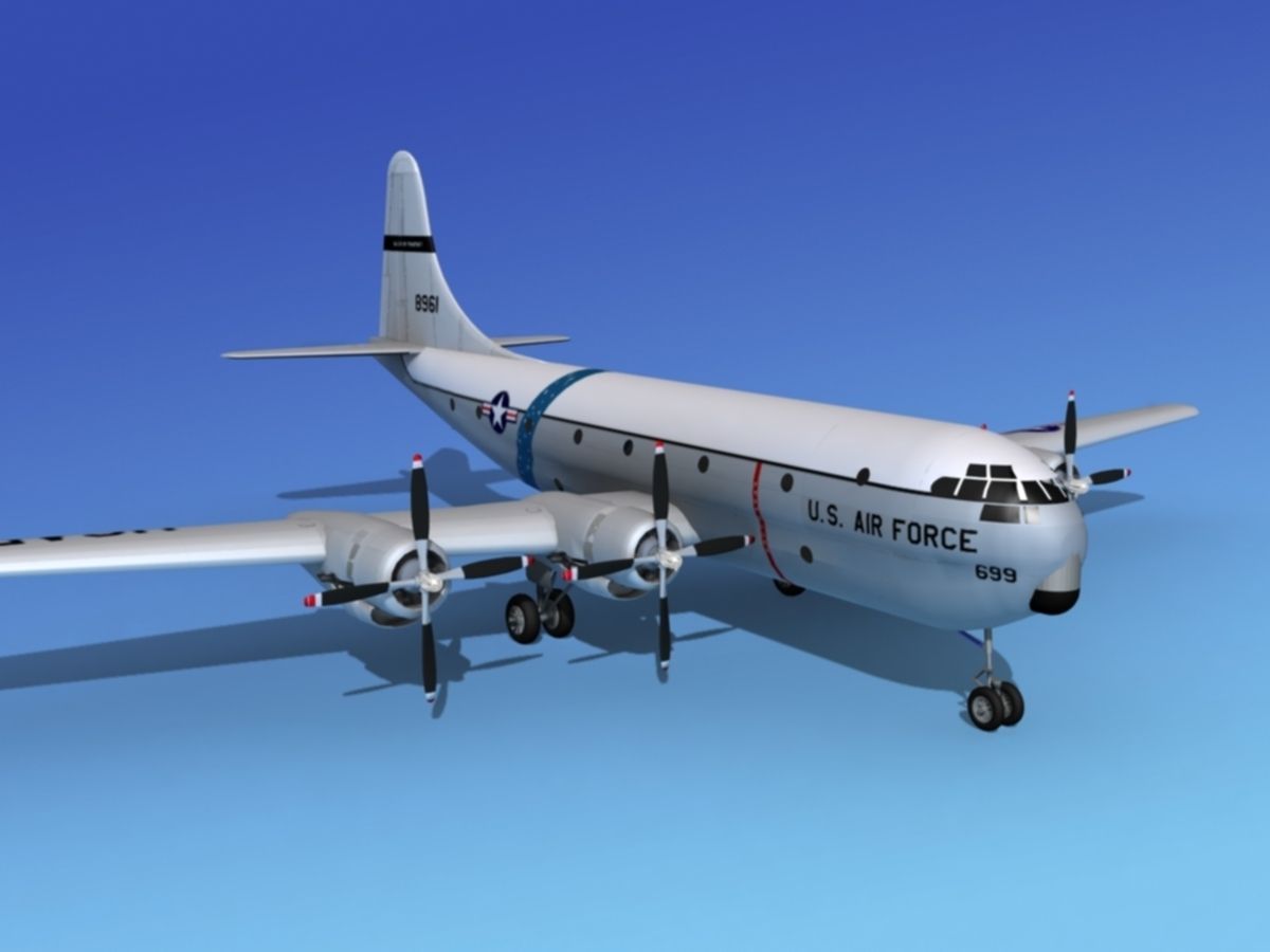 Boeing C-97 Stratofreighter V04 3D model_2