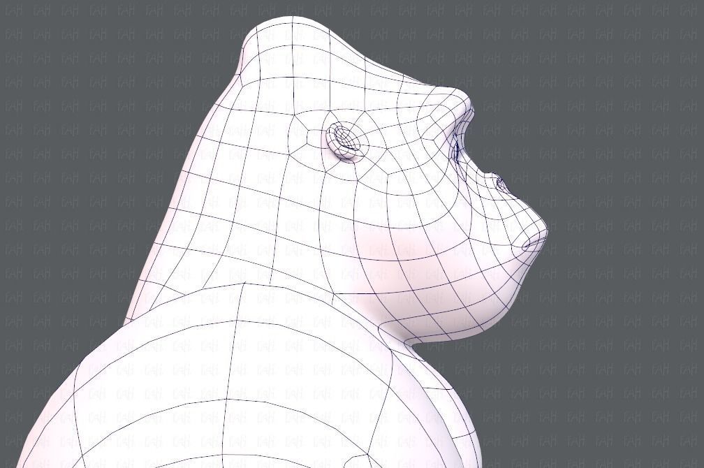 King Kong V01 Low-poly 3D model_27