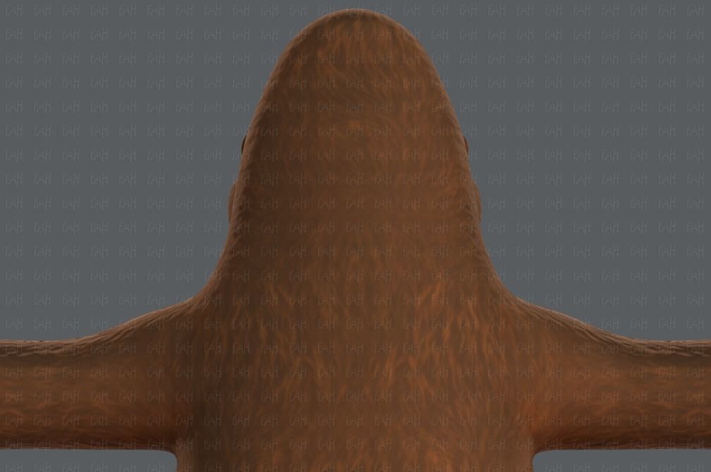King Kong V01 Low-poly 3D model_21