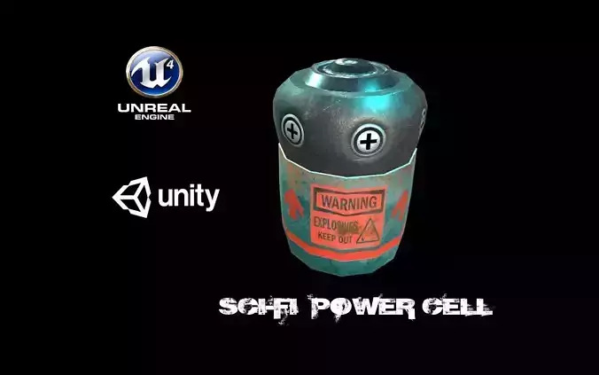 Sci-Fi Battery Cell 