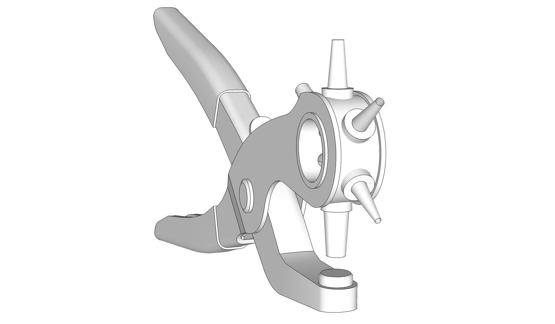 Leather Hole Punch 3D model_16