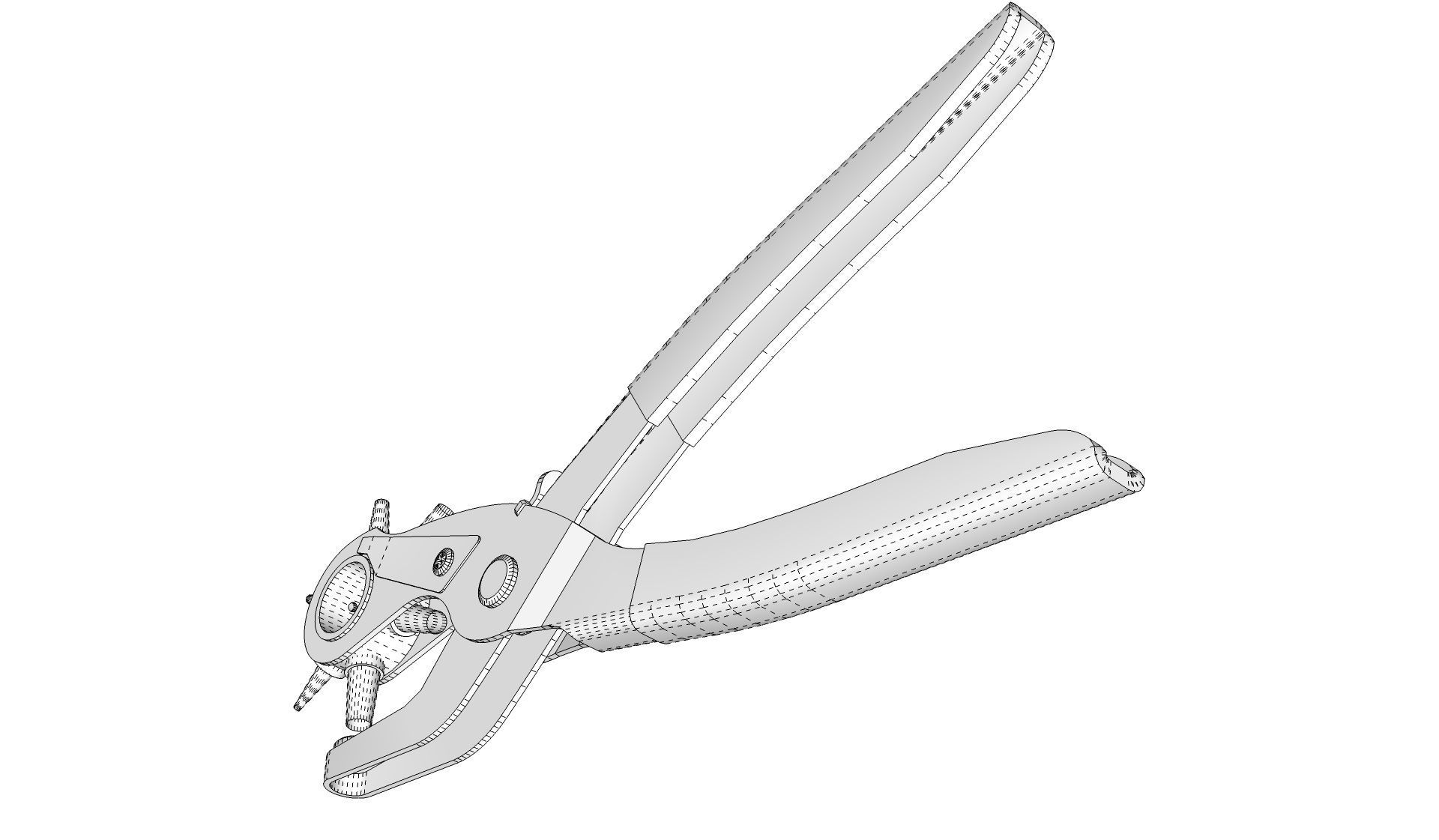 Leather Hole Punch 3D model_14
