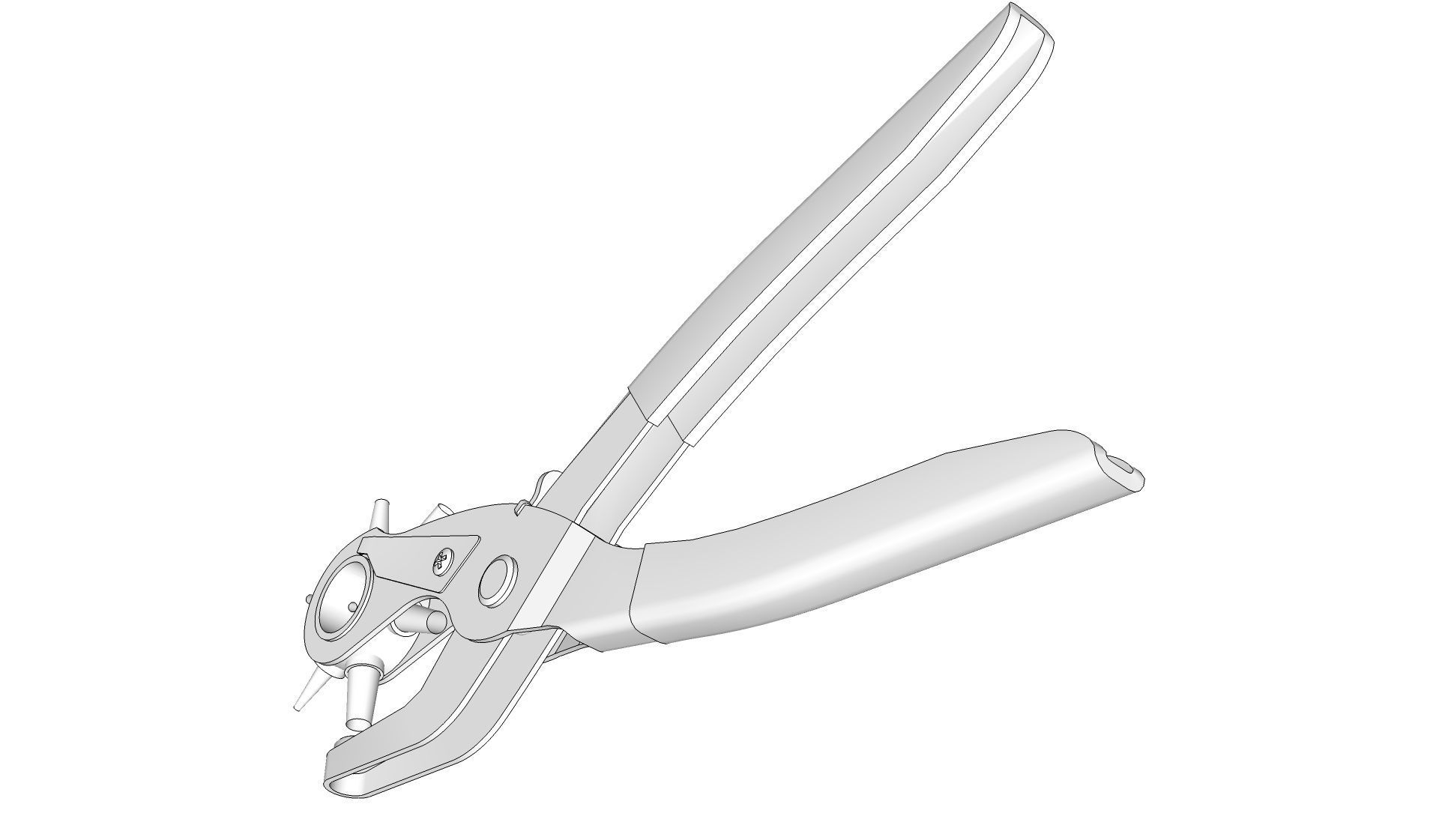 Leather Hole Punch 3D model_13