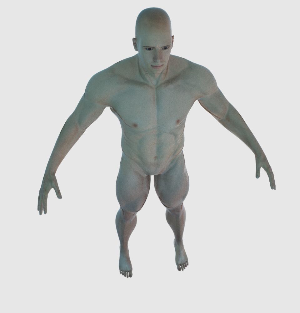 Male Generic Low Poly Low-poly 3D model_9
