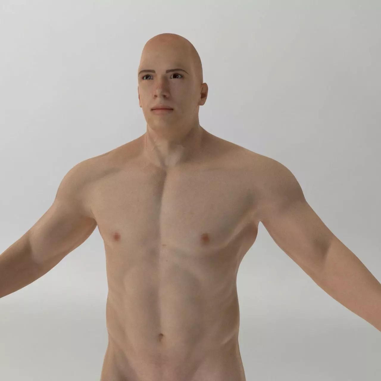 Male Generic Low Poly Low-poly 3D model_0