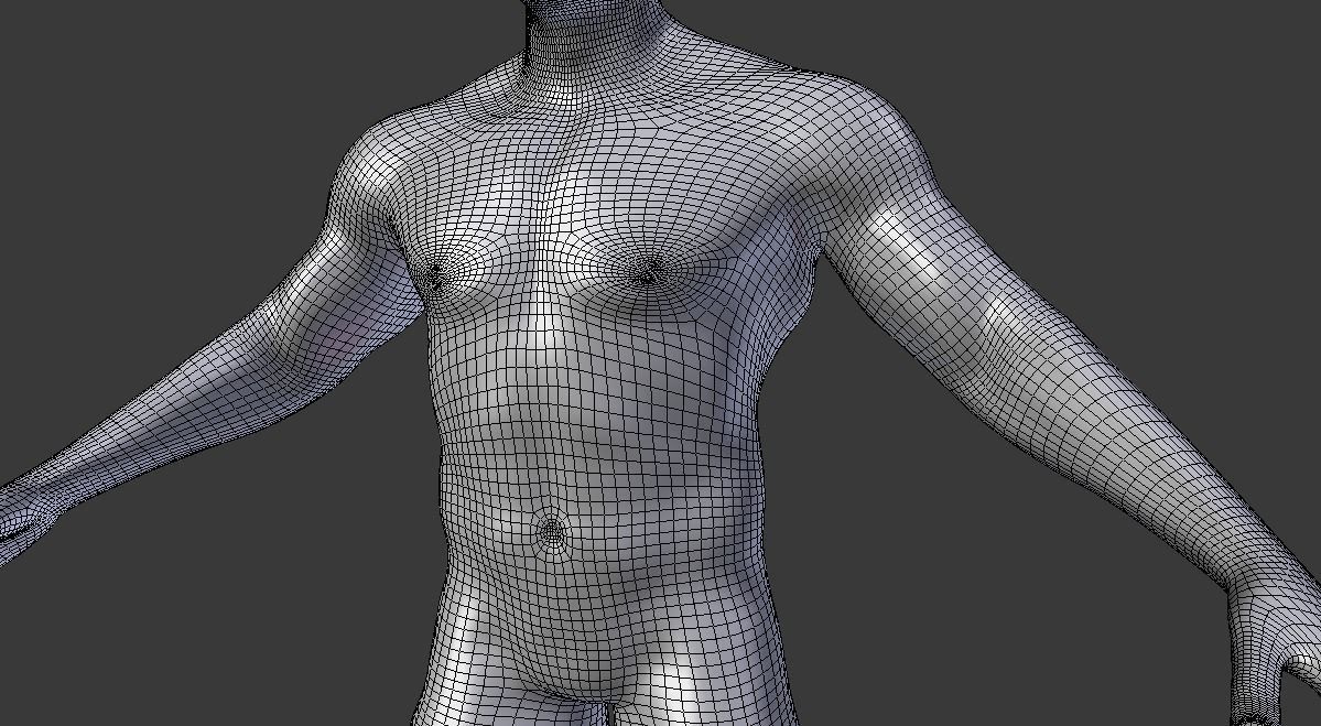 Male Generic Low Poly Low-poly 3D model_6