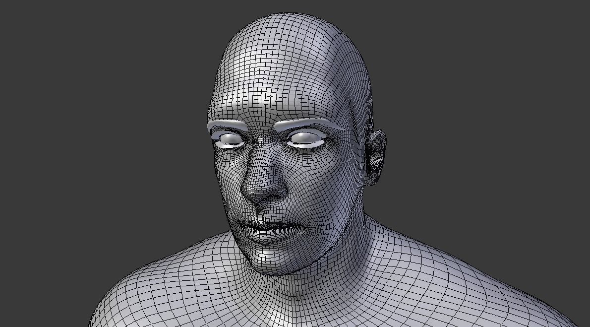Male Generic Low Poly Low-poly 3D model_7