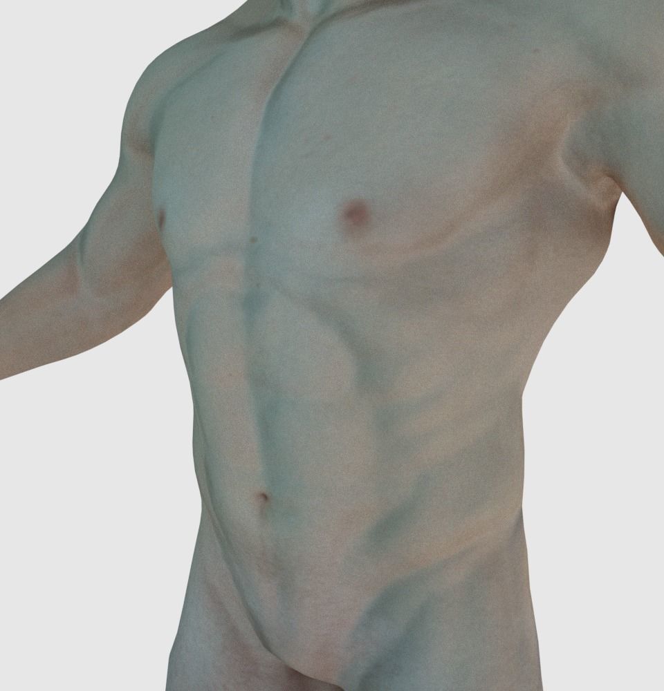 Male Generic Low Poly Low-poly 3D model_4