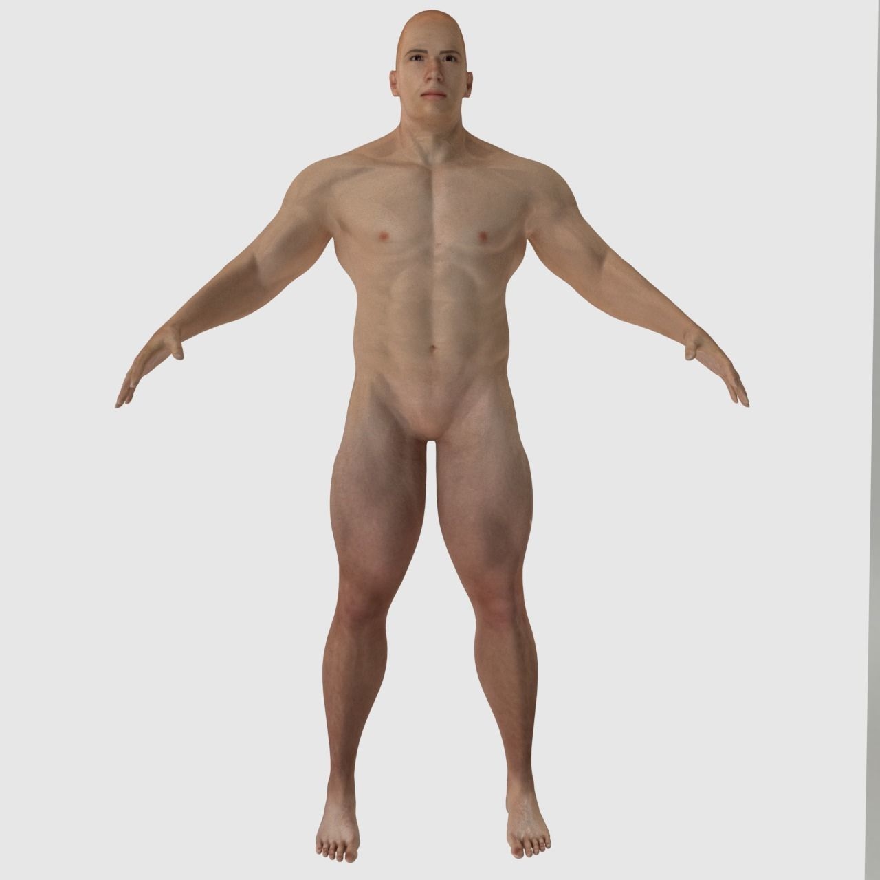 Male Generic Low Poly Low-poly 3D model_3