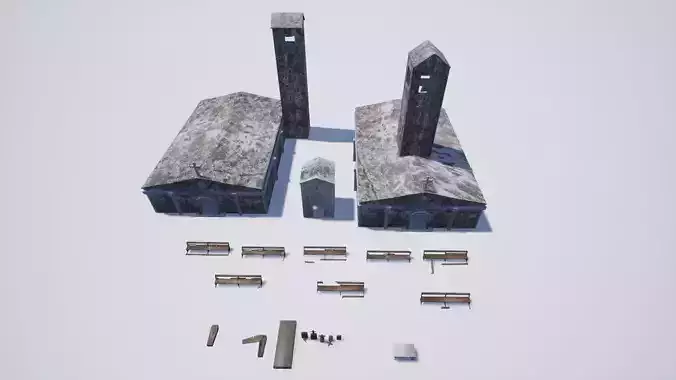 3D realistic models are adapted for post apocaliptic scenaries