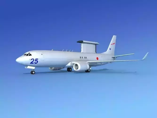 Boeing E-8 Posiedon AEWS Japan 3D model