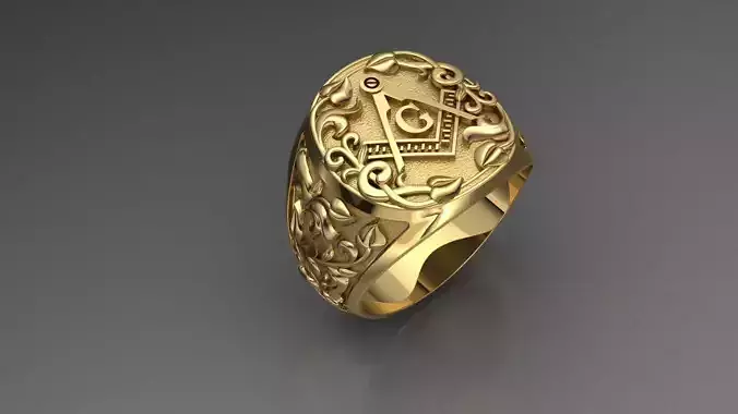 Mason ring  model for 3D print 3D print model