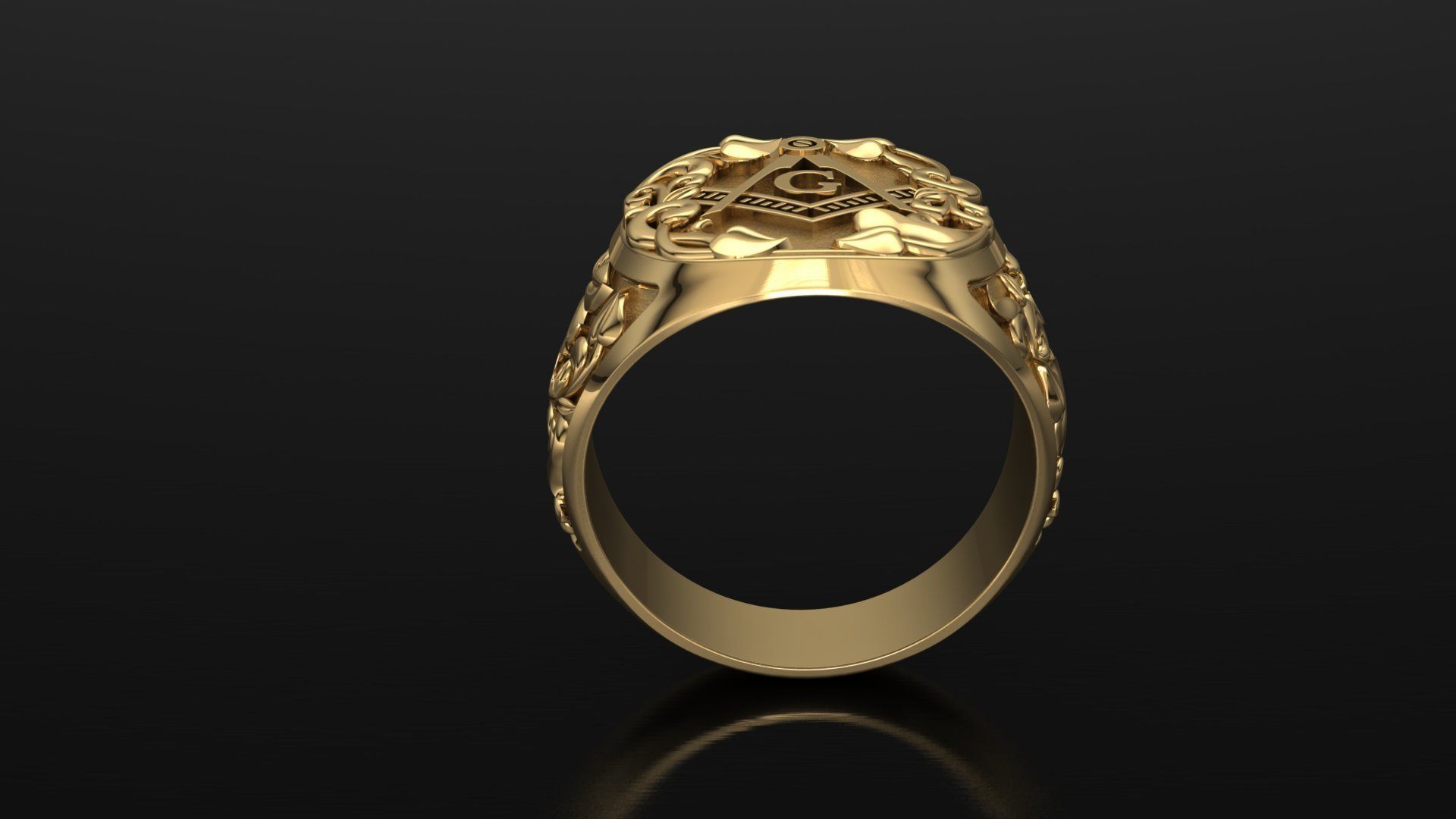 Mason ring  model for 3D print 3D print model_2
