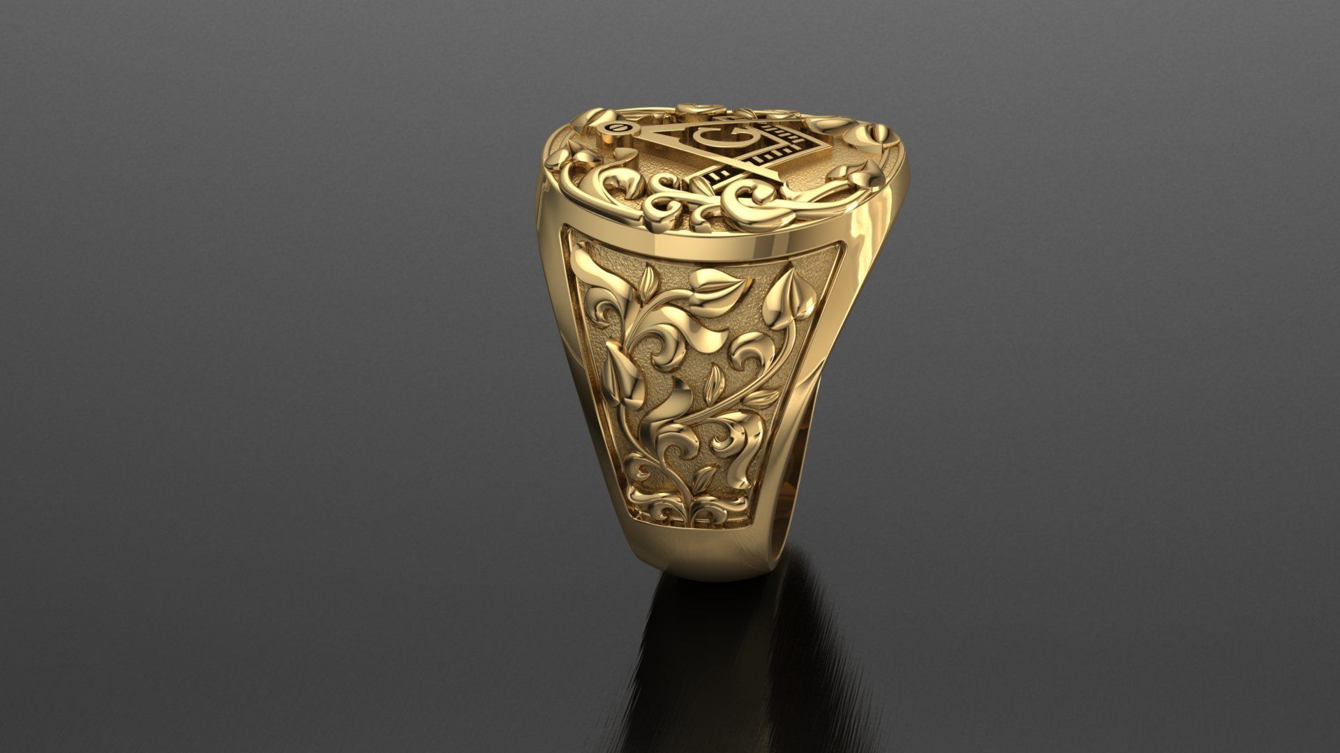 Mason ring  model for 3D print 3D print model_1