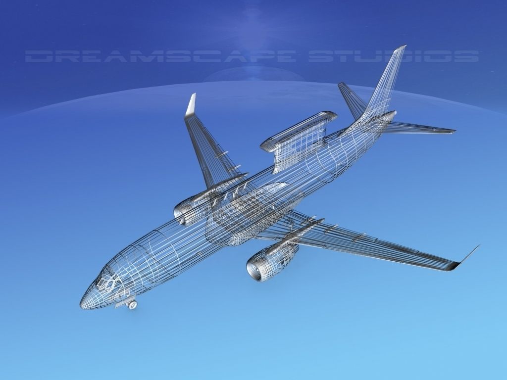 Boeing E-8 Posiedon AEWS Rep of Korea 3D model_15