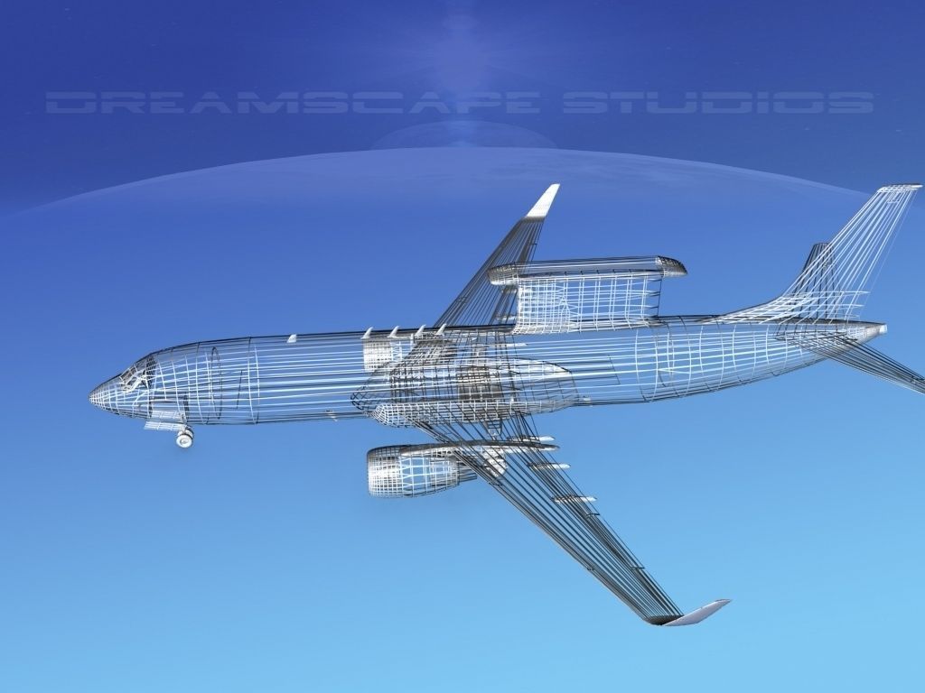 Boeing E-8 Posiedon AEWS Rep of Korea 3D model_14