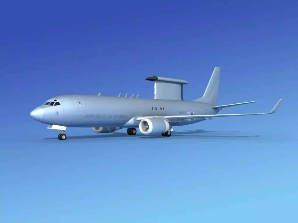 Boeing E-8 Posiedon AEWS Rep of Korea 3D model_0