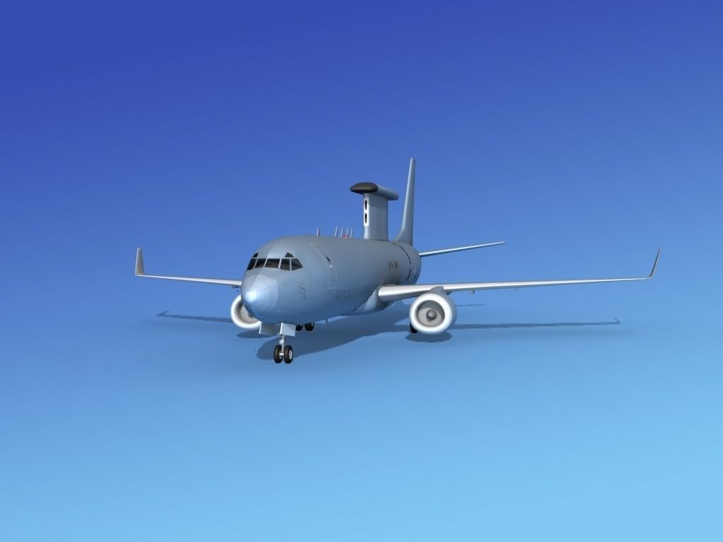 Boeing E-8 Posiedon AEWS Rep of Korea 3D model_2