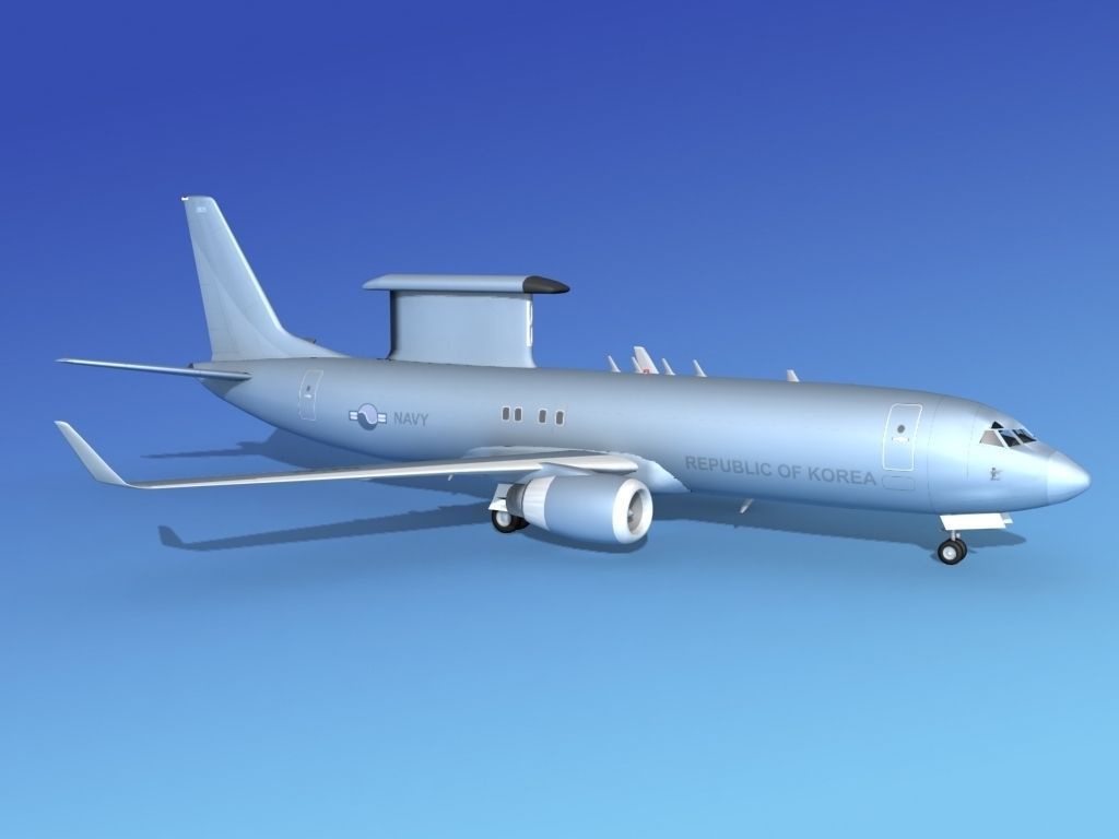 Boeing E-8 Posiedon AEWS Rep of Korea 3D model_3