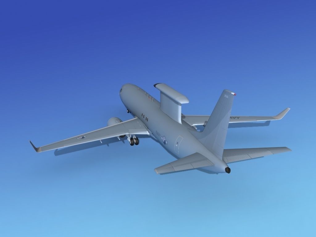 Boeing E-8 Posiedon AEWS Rep of Korea 3D model_6