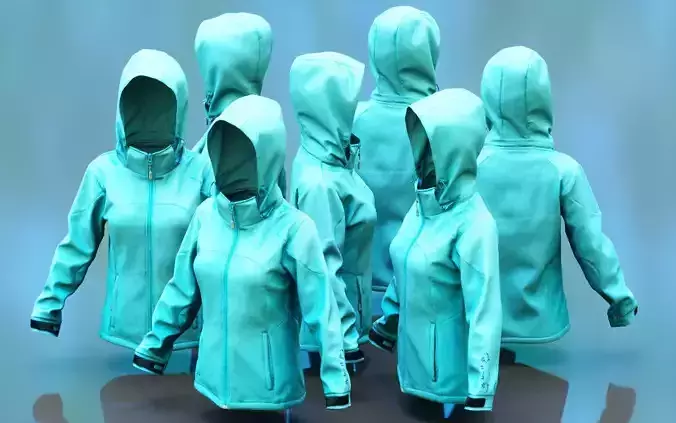 Green Sports Pull Hoodie