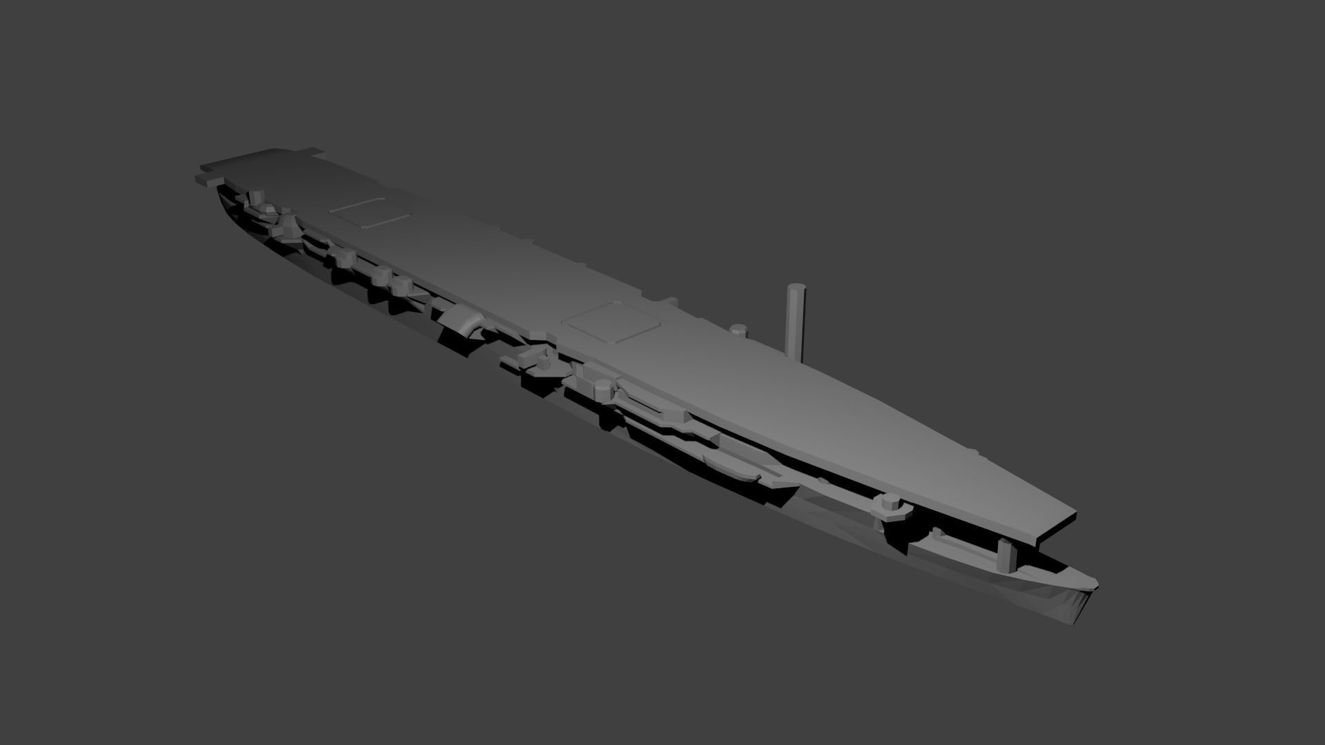 Japanese Aircraft Carrier Zuiho 3D print model_3