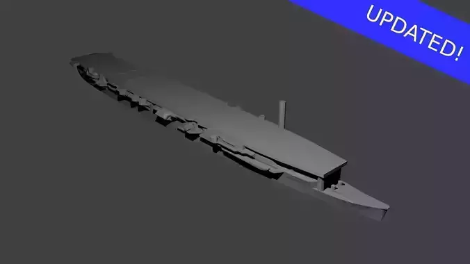 Japanese Aircraft Carrier Zuiho 3D print model