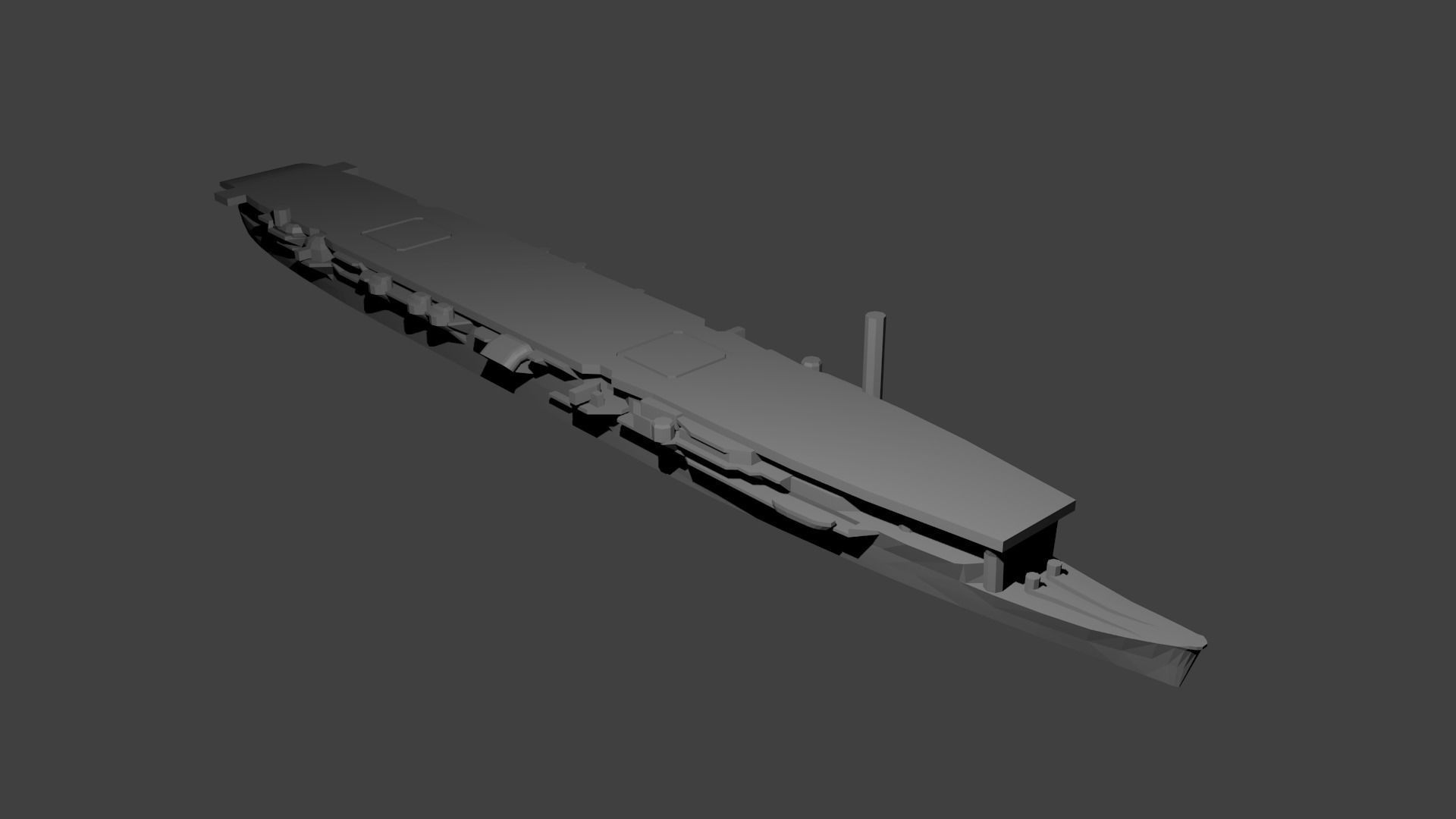 Japanese Aircraft Carrier Zuiho 3D print model_1