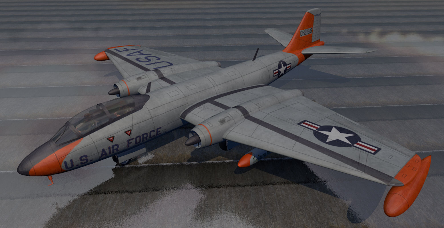 Martin B-57 Canberra pack 3D model_8