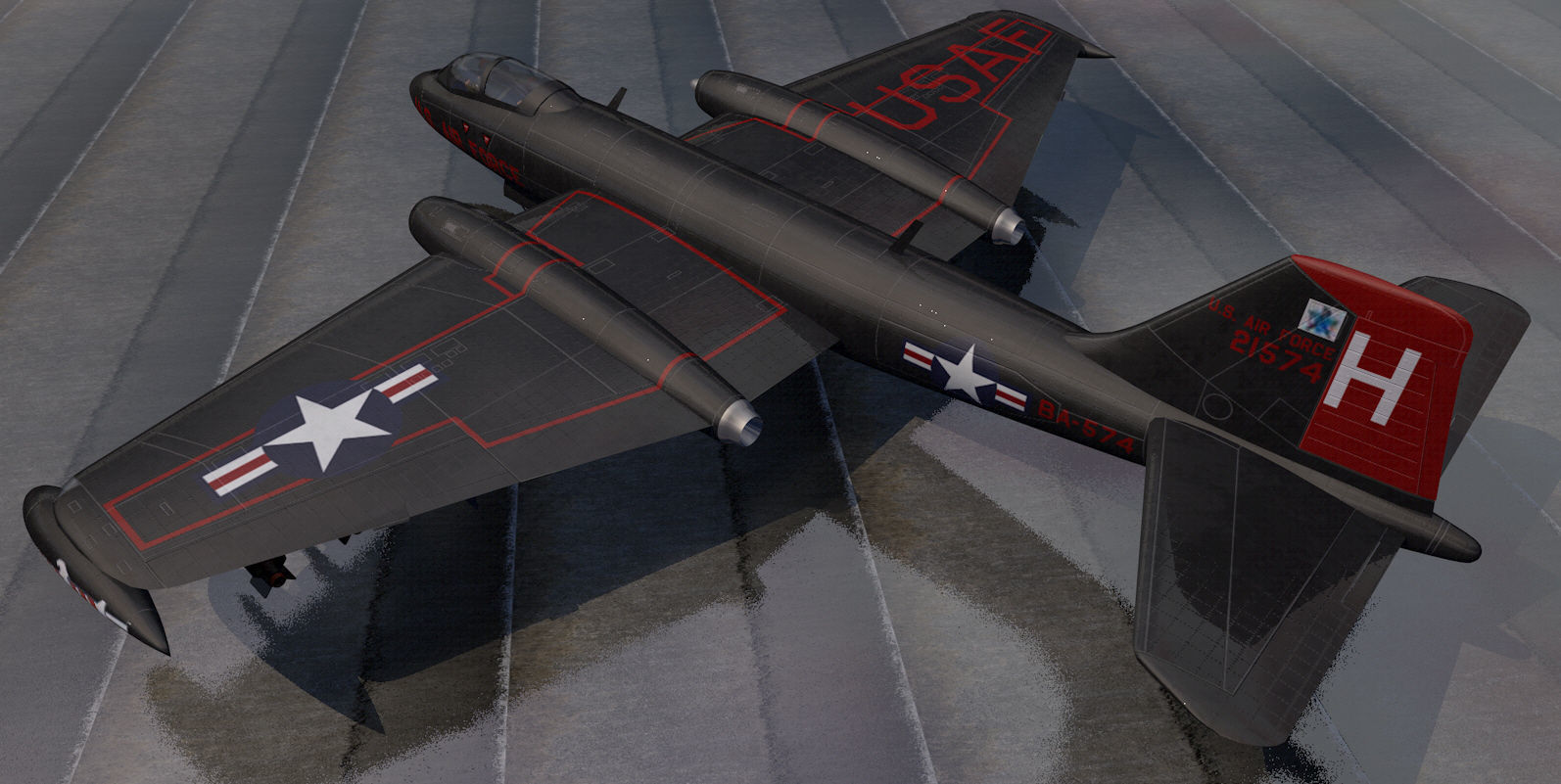 Martin B-57 Canberra pack 3D model_5
