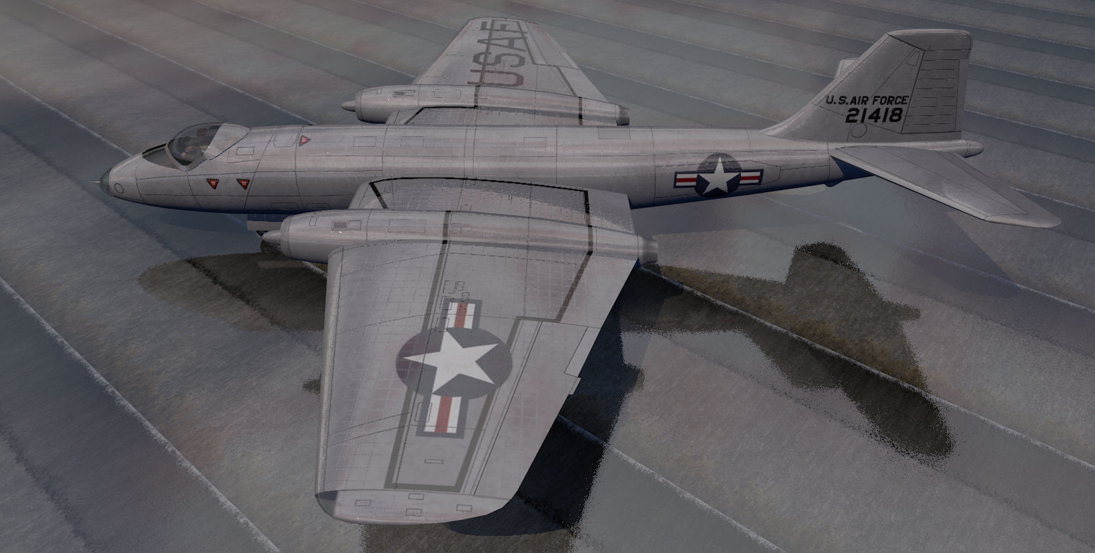 Martin B-57 Canberra pack 3D model_2