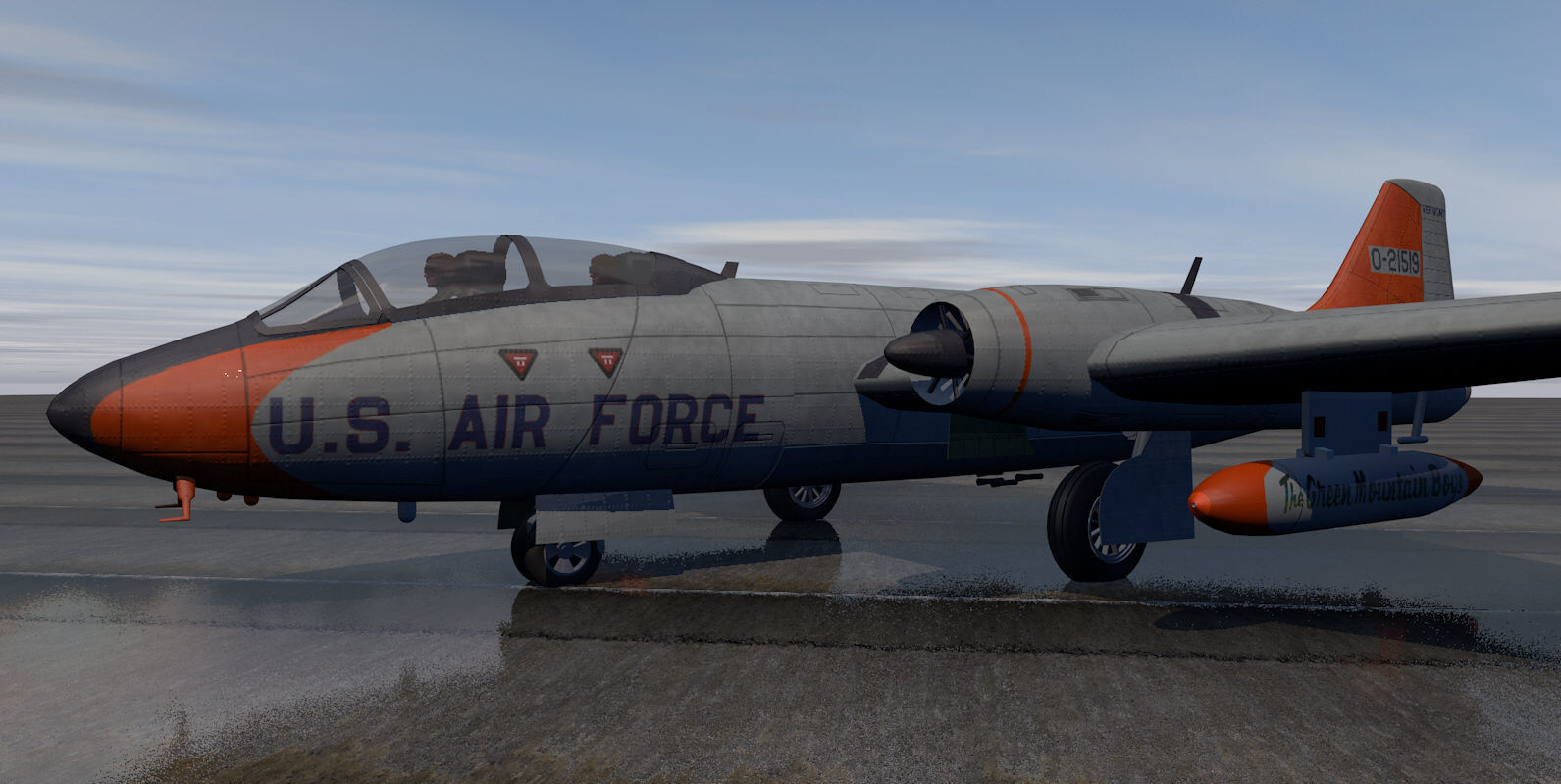 Martin B-57 Canberra pack 3D model_11