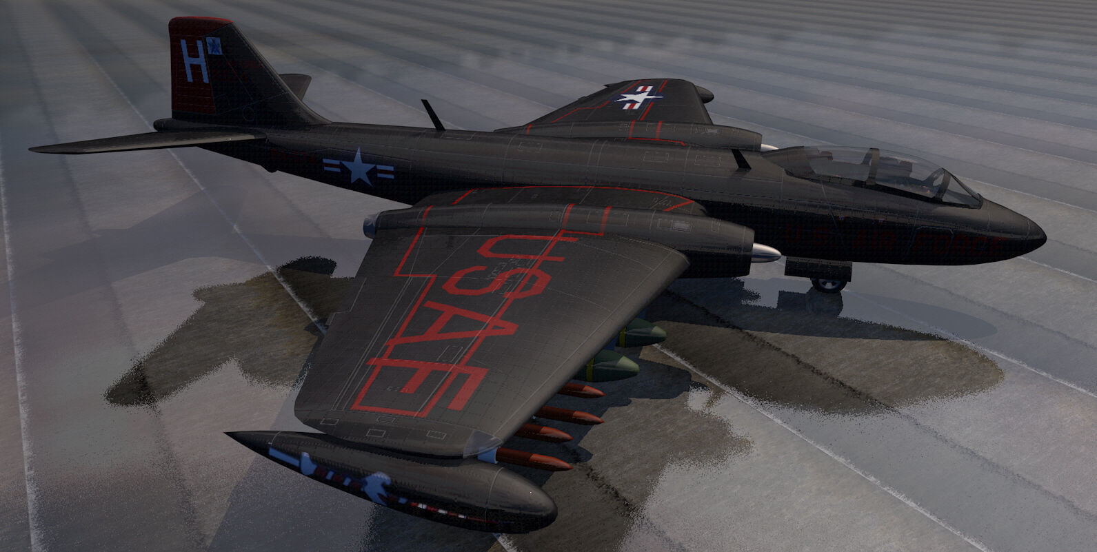 Martin B-57 Canberra pack 3D model_6