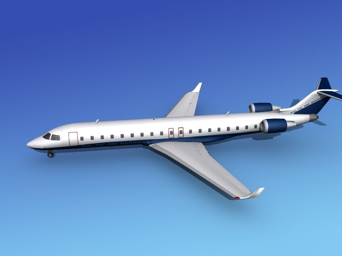 Bombardier CRJ700 AirBaltic 3D model_10