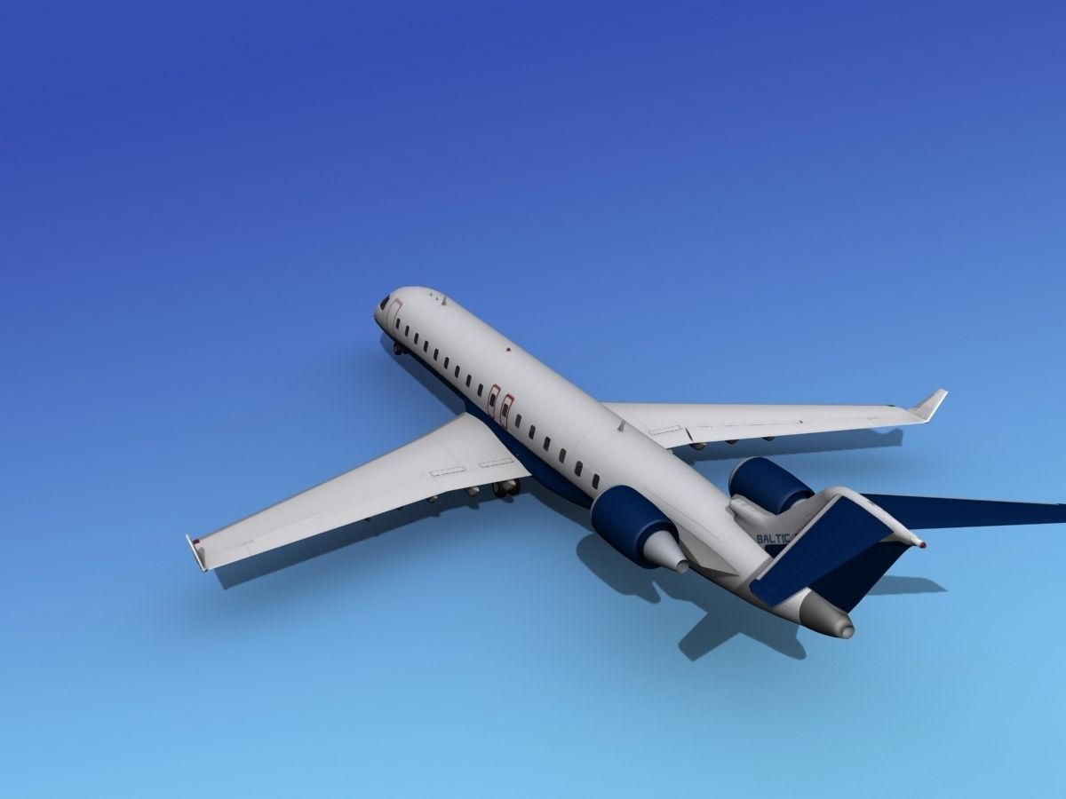 Bombardier CRJ700 AirBaltic 3D model_7