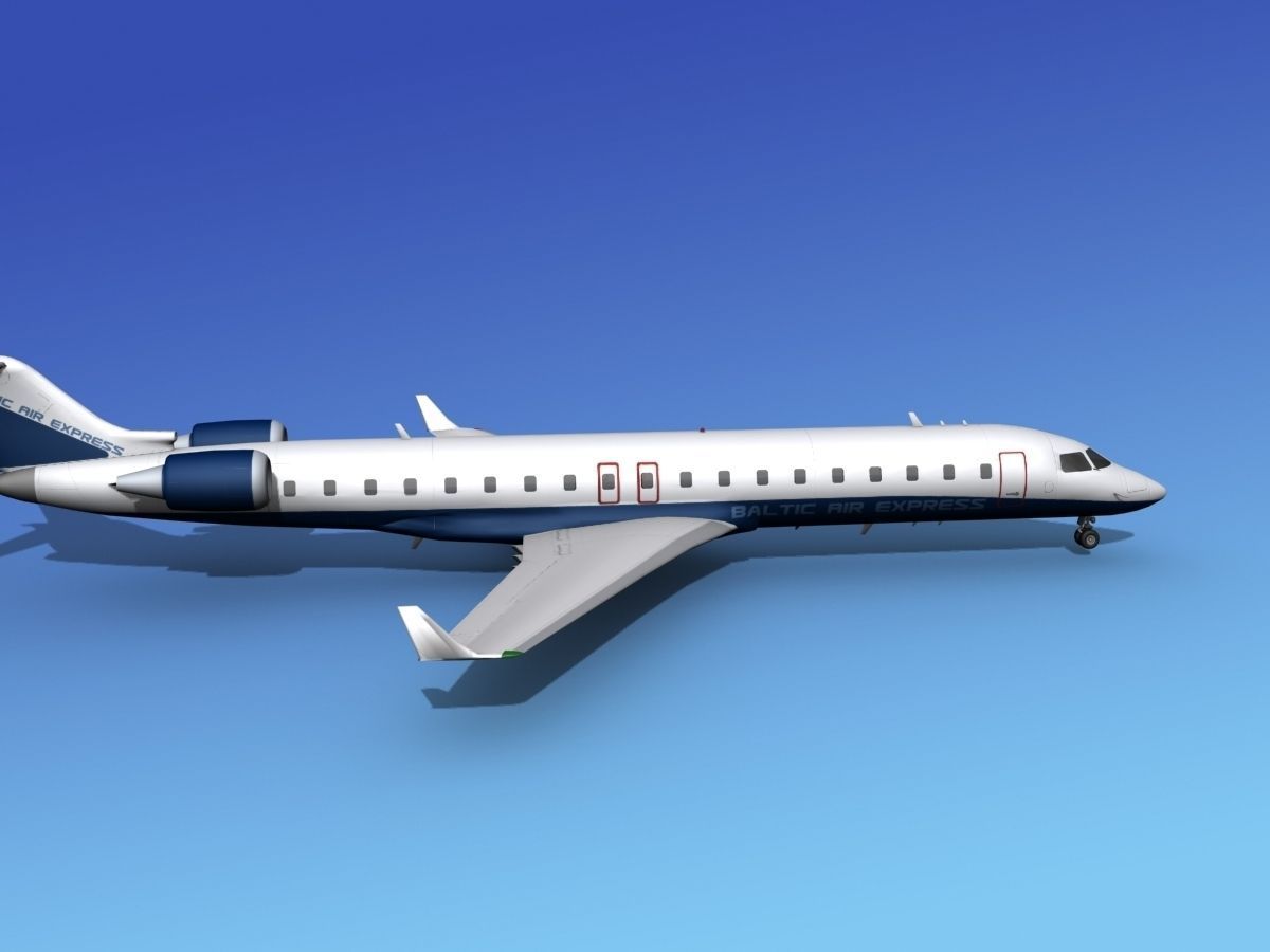 Bombardier CRJ700 AirBaltic 3D model_4