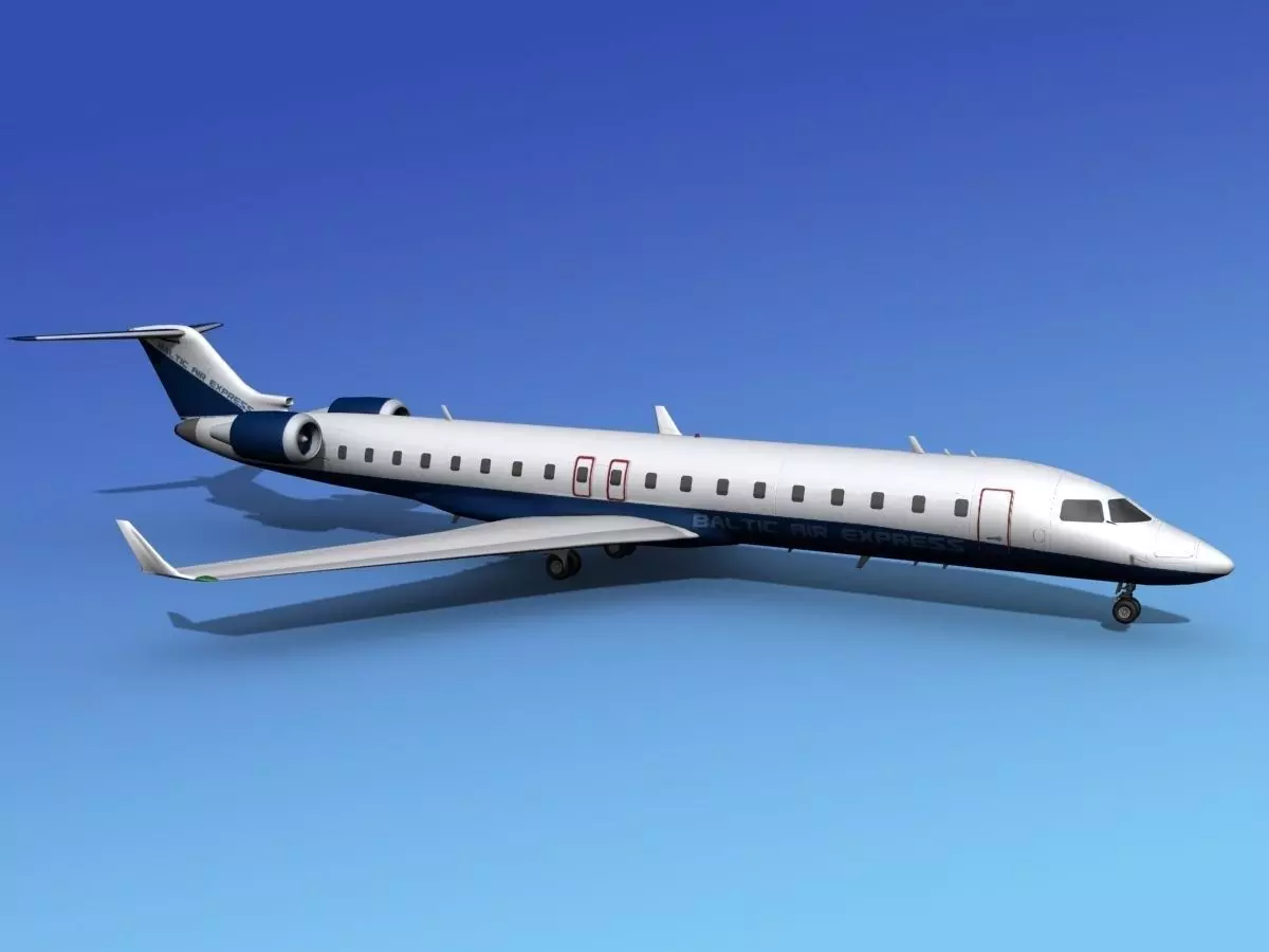 Bombardier CRJ700 AirBaltic 3D model_0