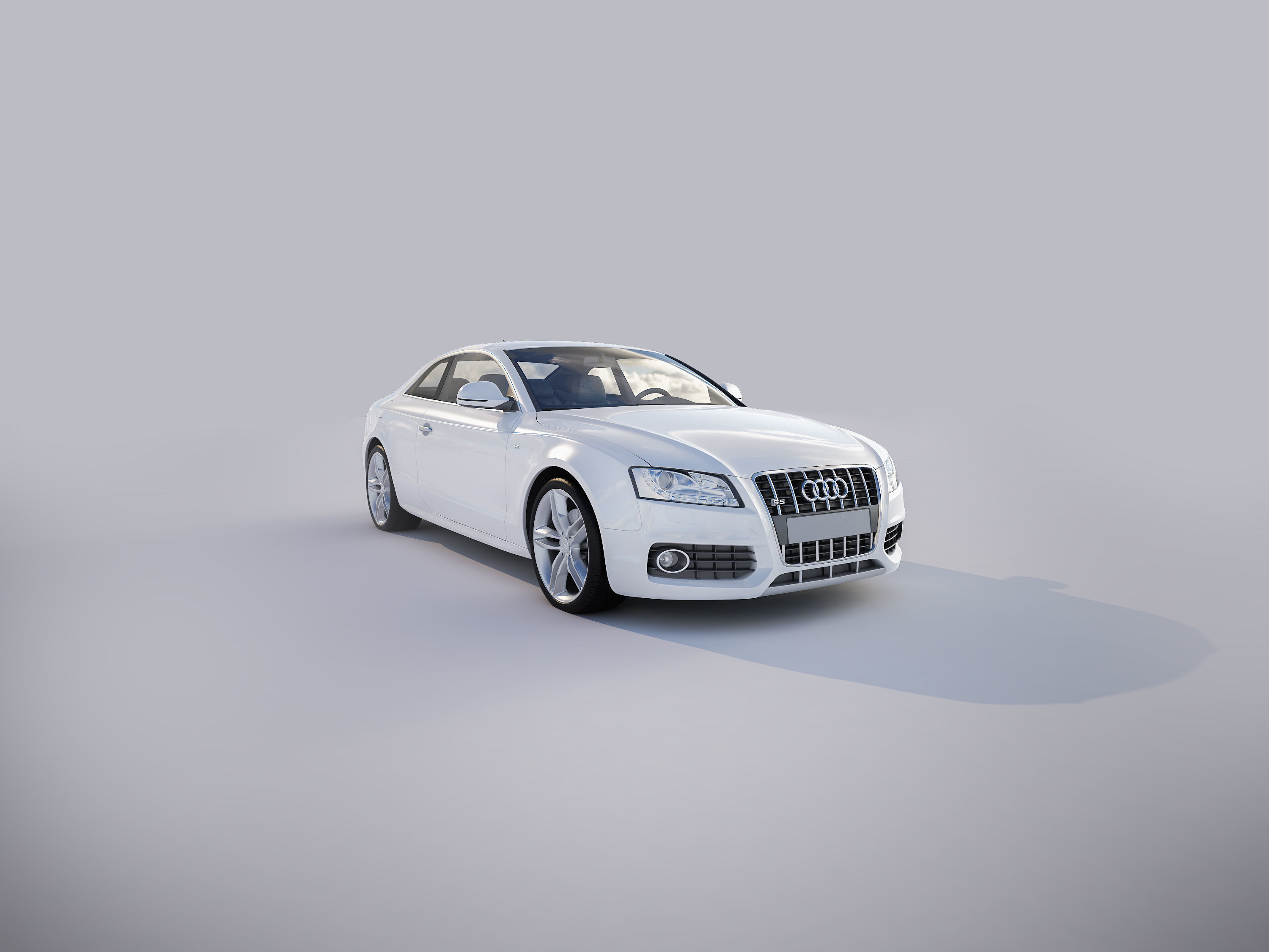 Audi RS5 Low-poly 3D model_1